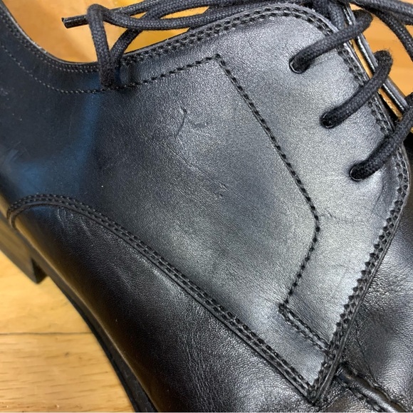 Magnanni Flex Derby Leather Shoes in Black - Size 9.5 - Picture 8 of 9